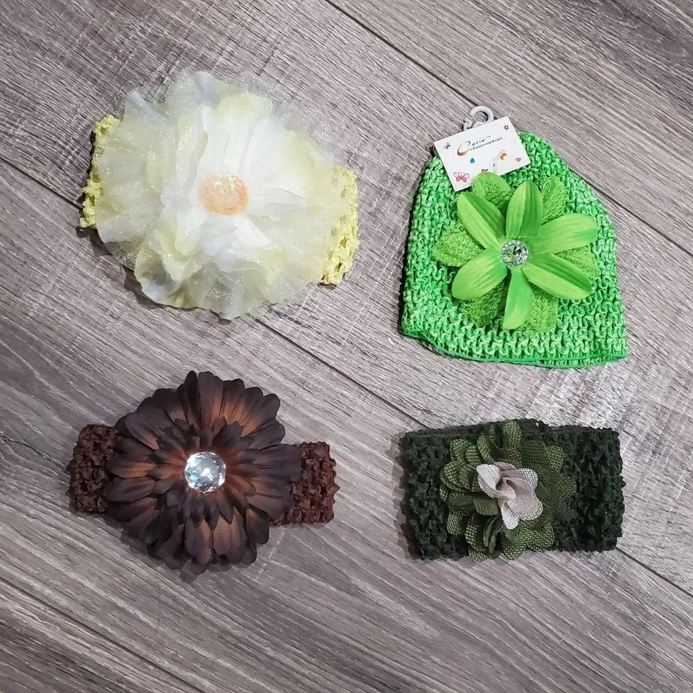 NWT Baby girl hair accessories bundle